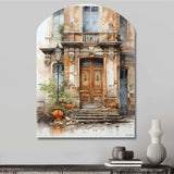 France Lyon Old Town Door I - Asymmetric Metal Wall Art