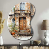 France Lyon Old Town Door I - Asymmetric Metal Wall Art