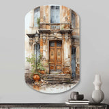 France Lyon Old Town Door I - Asymmetric Metal Wall Art