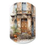 France Lyon Old Town Door I - Asymmetric Metal Wall Art