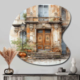 France Lyon Old Town Door I - Asymmetric Metal Wall Art