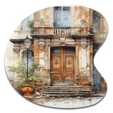 France Lyon Old Town Door I - Asymmetric Metal Wall Art