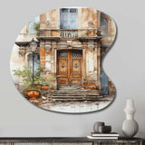 France Lyon Old Town Door I - Asymmetric Metal Wall Art