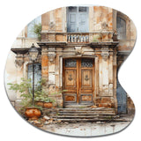 France Lyon Old Town Door I - Asymmetric Metal Wall Art