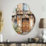 France Lyon Old Town Door I - Asymmetric Metal Wall Art