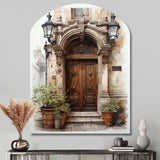 France Lyon Old Town Door II - Asymmetric Metal Wall Art