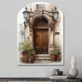 France Lyon Old Town Door II - Asymmetric Metal Wall Art