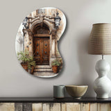 France Lyon Old Town Door II - Asymmetric Metal Wall Art