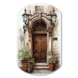 France Lyon Old Town Door II - Asymmetric Metal Wall Art