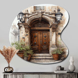 France Lyon Old Town Door II - Asymmetric Metal Wall Art