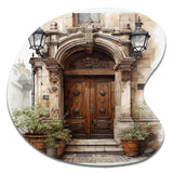 France Lyon Old Town Door II - Asymmetric Metal Wall Art