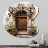 France Lyon Old Town Door II - Asymmetric Metal Wall Art