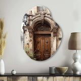 France Lyon Old Town Door II - Asymmetric Metal Wall Art