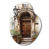 France Lyon Old Town Door II - Asymmetric Metal Wall Art