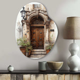 France Lyon Old Town Door II - Asymmetric Metal Wall Art