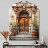 France Lyon Old Town Door III - Asymmetric Metal Wall Art