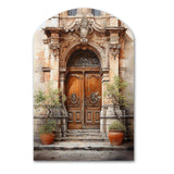 France Lyon Old Town Door III - Asymmetric Metal Wall Art