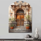 France Lyon Old Town Door III - Asymmetric Metal Wall Art