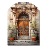 France Lyon Old Town Door III - Asymmetric Metal Wall Art