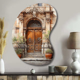 France Lyon Old Town Door III - Asymmetric Metal Wall Art