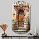 France Lyon Old Town Door III - Asymmetric Metal Wall Art