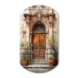 France Lyon Old Town Door III - Asymmetric Metal Wall Art