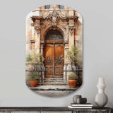 France Lyon Old Town Door III - Asymmetric Metal Wall Art