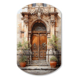 France Lyon Old Town Door III - Asymmetric Metal Wall Art