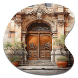 France Lyon Old Town Door III - Asymmetric Metal Wall Art