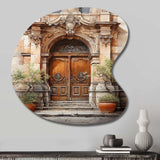 France Lyon Old Town Door III - Asymmetric Metal Wall Art