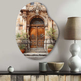 France Lyon Old Town Door III - Asymmetric Metal Wall Art