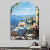 French Coastal Retreat In Provence II - Asymmetric Metal Wall Art