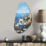 French Coastal Retreat In Provence II - Asymmetric Metal Wall Art