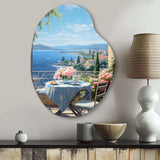 French Coastal Retreat In Provence II - Asymmetric Metal Wall Art