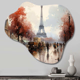 French Paris In 1945S - Asymmetric Metal Wall Art