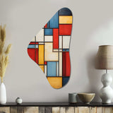 Geometric Abstraction Composition II - Asymmetric Metal Wall Art