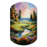 Golf Enchanted Greens - Asymmetric Metal Wall Art