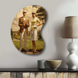 Vintage Timeless Golf - Asymmetric Metal Wall Art