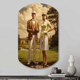 Vintage Timeless Golf - Asymmetric Metal Wall Art