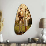 Vintage Timeless Golf - Asymmetric Metal Wall Art