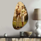 Vintage Timeless Golf - Asymmetric Metal Wall Art