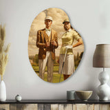 Vintage Timeless Golf - Asymmetric Metal Wall Art