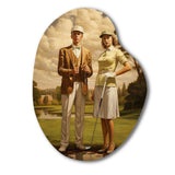 Vintage Timeless Golf - Asymmetric Metal Wall Art