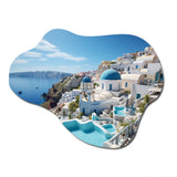 Greece Santorini Dreams I - Asymmetric Metal Wall Art