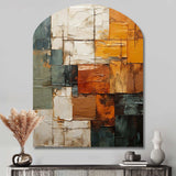 Hardedge Art Earthy Euphony I - Asymmetric Metal Wall Art