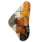 Hardedge Art Earthy Euphony I - Asymmetric Metal Wall Art