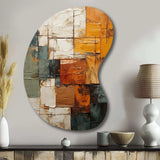 Hardedge Art Earthy Euphony I - Asymmetric Metal Wall Art