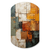 Hardedge Art Earthy Euphony I - Asymmetric Metal Wall Art