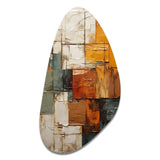 Hardedge Art Earthy Euphony I - Asymmetric Metal Wall Art