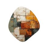 Hardedge Art Earthy Euphony I - Asymmetric Metal Wall Art